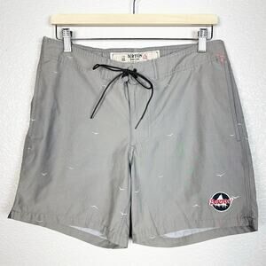 Burton Mens Creekside Portable Hybrid Board Shorts in Grey Size 32